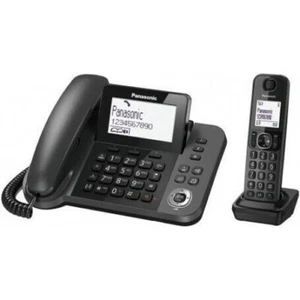 Panasonic KX-TGF310 Dect Negro Teléfono Fijo Con sin Cable Adicional - Imagen 1 de 1