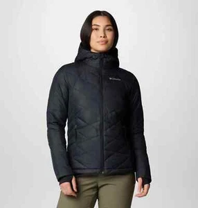 NWT Columbia Heavenly Hooded Jacket Black Omni-Heat $150 - Picture 1 of 4