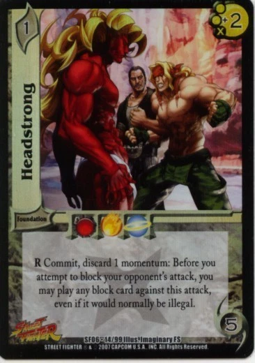UFS CCG Street Fighter Headstrong Foil promo 14/99 MINT - Image 1 of 1