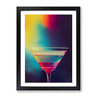 Cocktail Hydrodipped Wall Art Print Framed Canvas Picture Poster Decor
