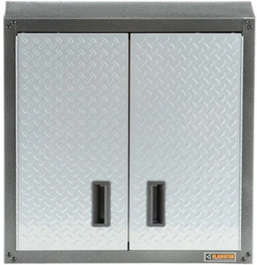 Garage Wandschrank 28 Zoll H x 28 Zoll B x 12 Zoll D Stahl Silber Lauffläche - Bild 1 von 12