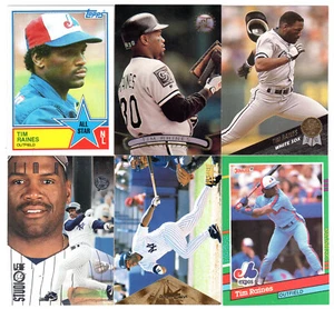 Lote de (6) tarjetas TIM "ROCK" RAINES ¡con tarjeta Topps 1983!... EXPOS/HOF - Imagen 1 de 1