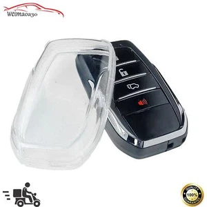 NEW Transparent Clear Smart Car Key Fob Cover Case Holder Accessories For Toyota - Picture 1 of 9