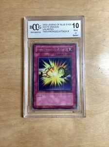 Yugioh Two-Pronged Attack LOB-061 Rare Unlimited Gem Mint PSA Bccg/Beckett 10  - Bild 1 von 2