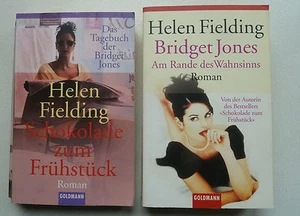 2xHelen Fielding Bridget Jones Am Rande des Wahnsinns Schokolade zum Frühstück   - Bild 1 von 1