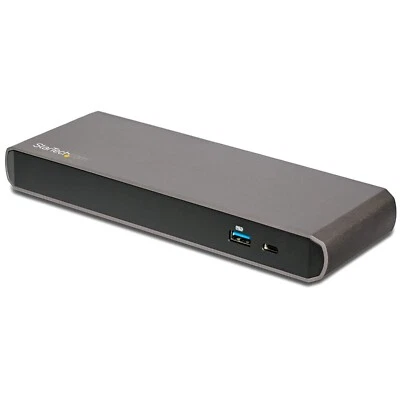 Startech Thunderbolt 3 Dock, Dual Monitor 4K 60Hz  Docking Station TB3DK2DPPD - Image 1 of 2