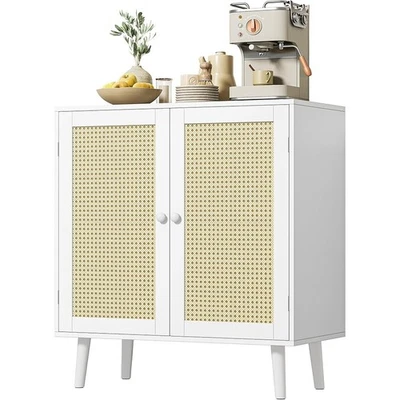 Aparador de vime armário de armazenamento buffet console organizador design moderno novo - Imagem 1 de 4