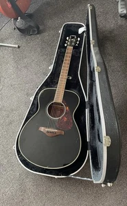Yamaha FS720S BL Acoustic Guitar Black With Hard Case - Picture 1 of 17