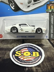 Hot Wheels Blue Card 1970 Pontiac Firebird White Diecast Sealed USED NM Cond - Picture 1 of 7