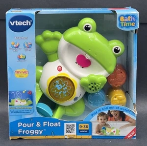 VTech Pour And Float Froggy 2012 RARE HTF New In Box Bath Toy Musical Fountain - Picture 1 of 7