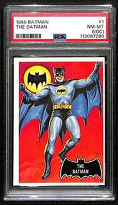 1966 Topps Batman Black Bat #1 The Batman PSA 8 (OC) NM-MT Sharp High End 8031 - Picture 1 of 4