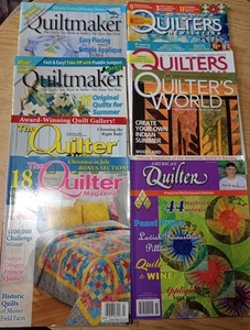 8 Quilting Magazines 2008 - 2011 American  Quilter Quiltmaker Quilters World - Picture 1 of 24