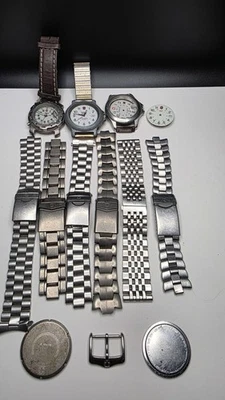Lote de relógios do exército suíço pulseiras de titânio SS peças ou reparo Victorinox  - Imagem 1 de 4