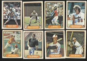 Lote x8 Fleer Baltimore Orioles 1982 firmado 💎 Autógrafos en persona automáticos - Imagen 1 de 1