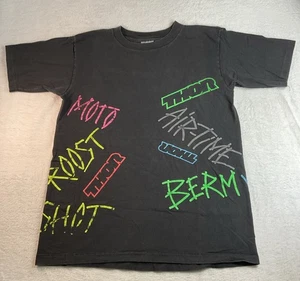 Vintage 90er Thor Racing T-Shirt Herren L schwarz Motorcross hergestellt in den USA Dirt Bike Skate Y2K - Bild 1 von 7