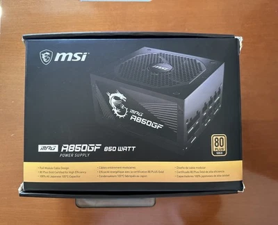 Fuente de Alimentación MSI MPG A850GF 850W 80 Plus Gold - Imagen 1 de 4