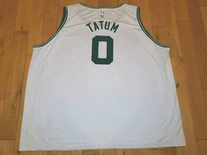 2018 Fanatics Jayson Tatum White BOSTON CELTICS Mens NBA Replica Team JERSEY 5XL - Picture 1 of 17