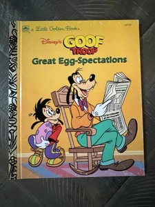 1993 Little Golden Book #107-87 Disney GOOF TROOP Great Egg-Spectations 1st Ed A - Imagen 1 de 10