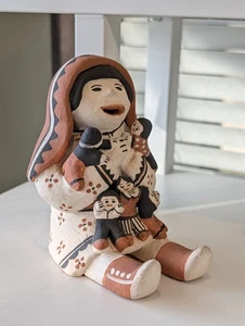 Cochiti Pueblo Geschichtenerzählerin, Maria P. Romero signiert, 5 Kinder - Bild 1 von 10