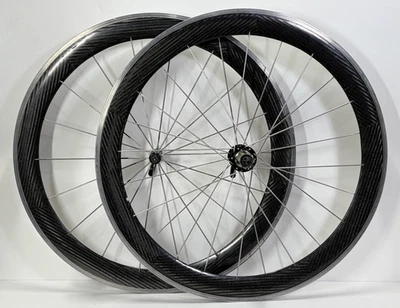 Juego de ruedas delanteras traseras HED Jet aleación de carbono 46MM Aero 700C Campagnolo 100/130 bolsas Foto 1 de 4