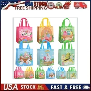 6pc Easter Treat Bags, Easter Bags with Handles. Various designs - Picture 1 of 15