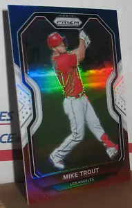 MIKE TROUT(LOS ANGELES ANGELS)2021 PRIZM/TIER II RED, WHITE & BLUE CARD/#173 - Picture 1 of 1