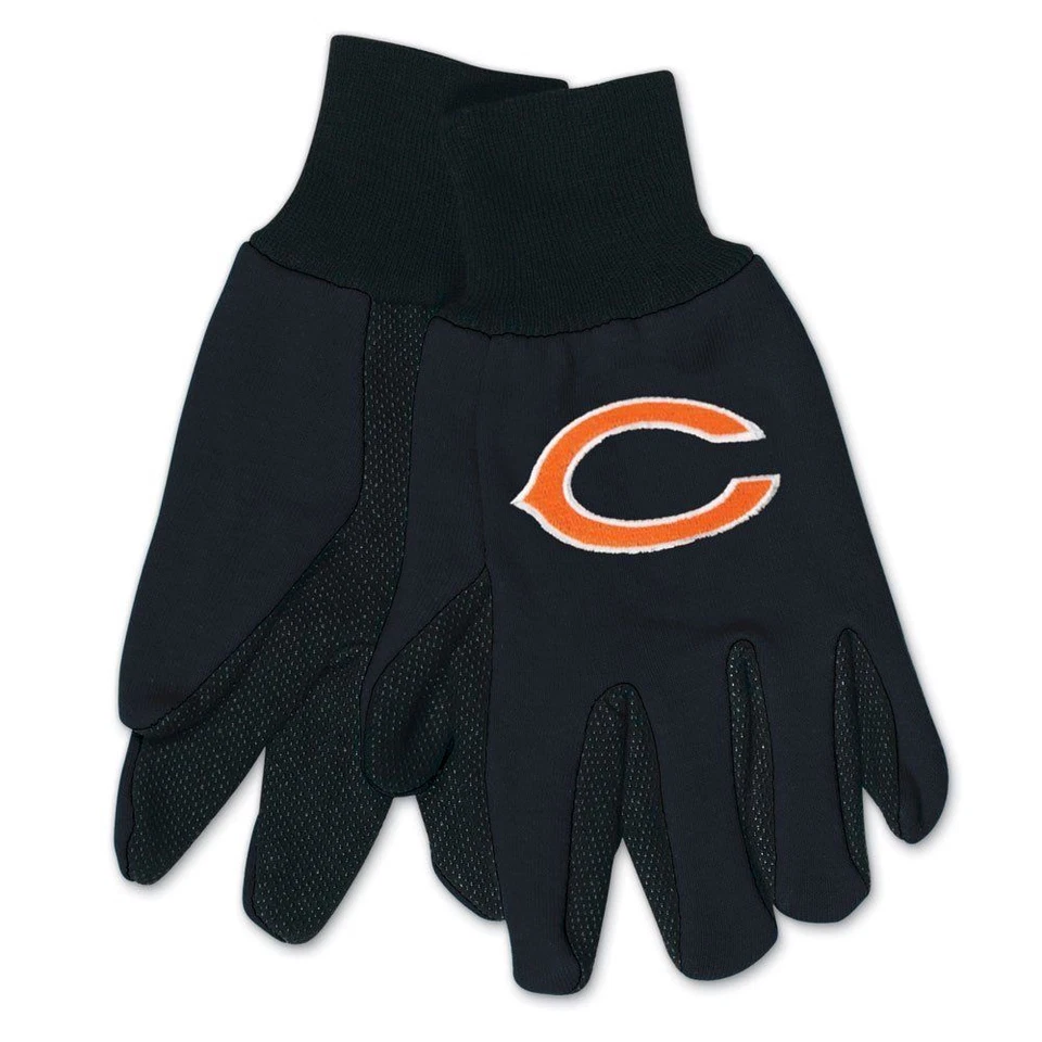 Chicago Bears 2 Tone Non-Slip Utility Gloves  - Image 1 of 1