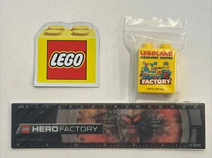 lot of 3 lego items - Lego Block Magnet 2” & hero ruler & legoland block - Picture 1 of 16