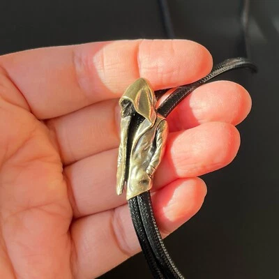 Latón Forma Capa Bola Bolo Corbata Vintage Vaquero Cuerda Encerada Boda Collar Regalos Foto 1 de 4