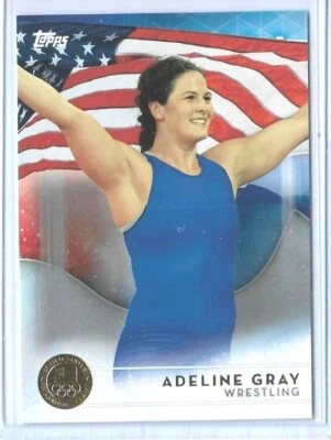 2016 TOPPS OLYMPIC ADELINE GRAY GOLD PARALLEL CARD #35 ~ USA WRESTLING ~ QTY - Image 1 of 2
