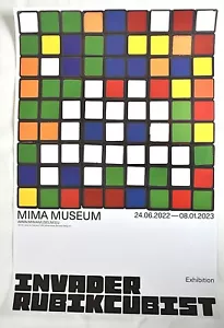 SPACE INVADER RUBIKCUBIST MIMA EXHIBITION POSTER, 2022 - Picture 1 of 2