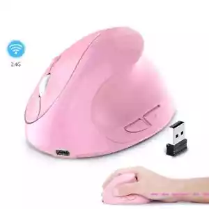 Rechargeable Vertical Mouse Wireless USB 2.4G Ergonomic Mice Mouse - Picture 1 of 17