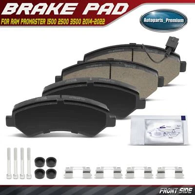 Pastillas de freno delanteras cerámicas para Ram ProMaster 1500 2500 3500 2014-2020 2021 2022 Foto 1 de 4