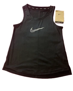 Nike Tee Girls Black Tank Top Size XS Sleeveless Stretch Kids - Picture 1 of 9