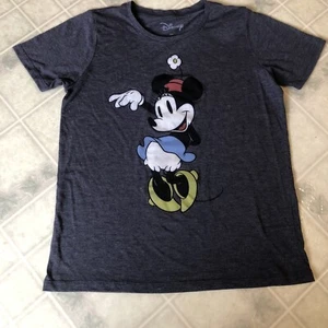Disney Minnie Mouse Women's Medium T-Shirt Blue Short Sleeve ring Neck Tee - Picture 1 of 3