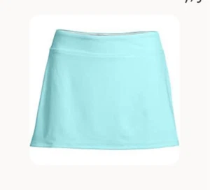 NEU Lands 'End Paradise aquablauer Schwimmrock mit integriertem Höschen, Damen 26W - Bild 1 von 13