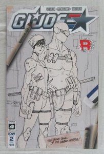 G.I. Joe #2 Edición Artista Sub Variante Cubierta IDW Comics 2017 Snake Eyes - Imagen 1 de 2