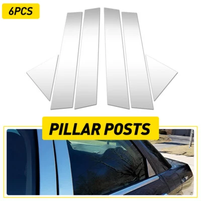 Chrome Side Window Door Pillar Posts Cover Trim For 2005-2010 Chrysler 300/300C - Image 1 of 4
