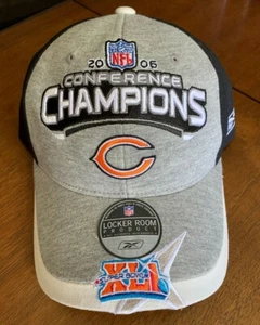 Chicago Bears 2006 NFL Champions Reebok Locker Room Superbowl XLI On Field Hat - Picture 1 of 7