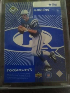 1998 Upper Deck Choice StarQuest John Elway/rookquest Peyton Manning Sro1 EX-NM - Picture 1 of 2