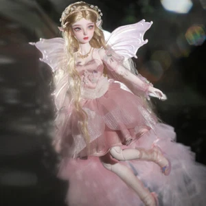 1/4 BJD Doll Resin Ball Jointed Angel Girl Elf Ears Eyes Wigs Hair Dress Shoes - Picture 1 of 12