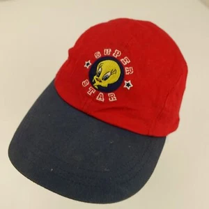 Tweety Bird Super Star Looney Tunes VTG Youth Ball Cap Hat Fitted Baseball - Picture 1 of 5