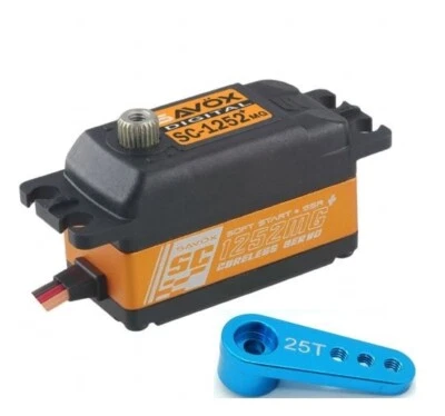 Savox SC-1252MG Plus Low Profile Servo Super Speed w/ Soft Start and 25t Horn - Image 1 of 2