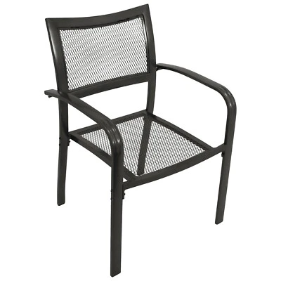 GARTENMOEBEL-EINKAUF Gartenstuhl Stapelstuhl Gartensessel Gartenmöbel Sessel DELPHI Alu wetterfest