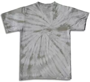 SMALL LOT 10 Youth XL Gray Pinwheel Hand-dyed Tie Dye T-Shirts YXL - Picture 1 of 3