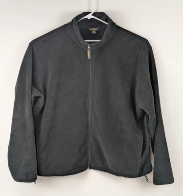 Woolrich Fleece Full Zip Jacket Mens XXL Black Soft Comfy Stand Up Collar - Image 1 of 4