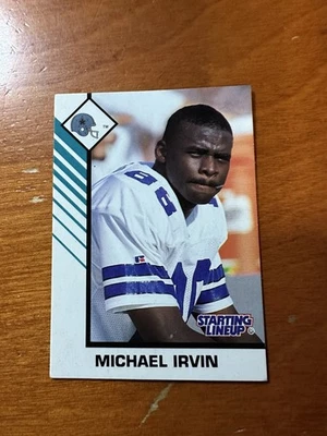 1993  MICHAEL IRVIN - Kenner Starting Lineup Card - DALLAS COWBOYS - (White) - Image 1 of 2