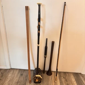 Wood ERHU Instrument, Chinese Fiddle Violin Two-stringed w/ Shawm Flute?? - Picture 1 of 13