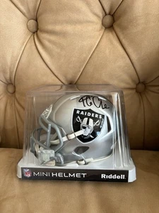 ICE CUBE SIGNED AUTOGRAPHED MINI HELMET OAKLAND RAIDERS PSA/DNA - Picture 1 of 2