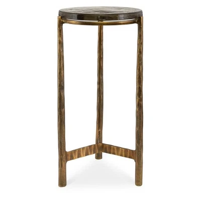 Uttermost 22978 Eternity 12" Diameter Aluminum and Glass Accent - Brass - Image 1 of 4